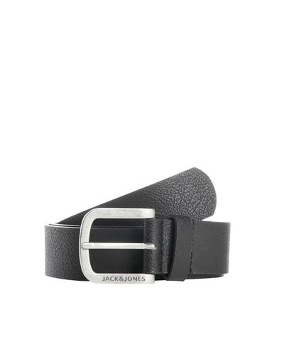 Cintura in pelle sintetica nera Jack & Jones
