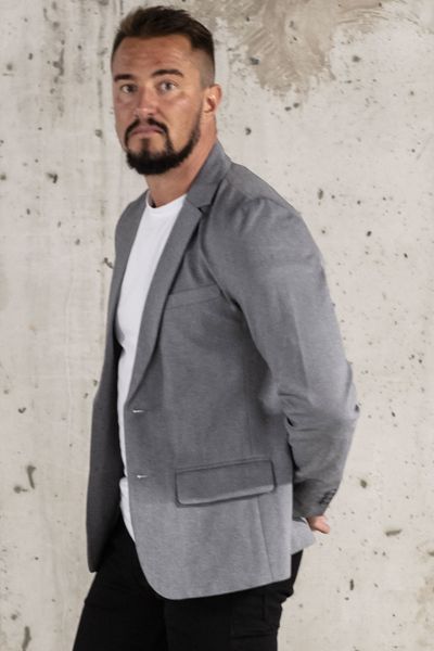 blazer grigio da uomo