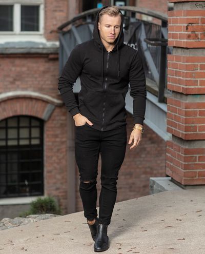 Felpa con cappuccio nera Ceres Only & Sons