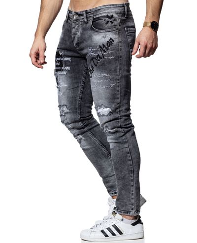 Distinctive Gray Jeans L32 Jerone