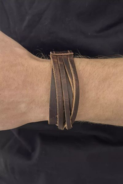 Brown Bracelet Leather Men Jerone