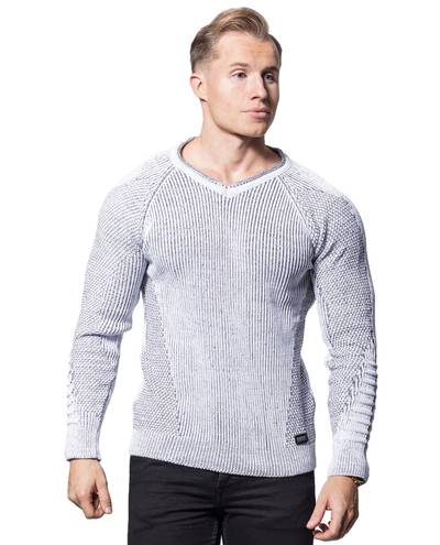 Mikkel Knit Gray Rusty Neal