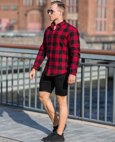 Gingham Twill Brick Red Jack & Jones Gingham Twill Brick Red Jack & Jones