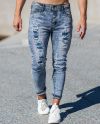 Skinny Fit Acid Jeans Blue L34 Brave Soul