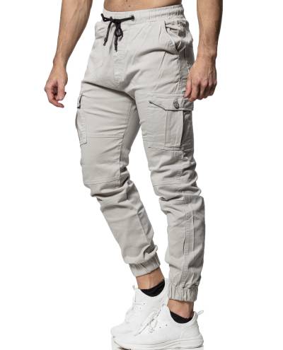 Linus Pants Gray Elastic Street Jerone