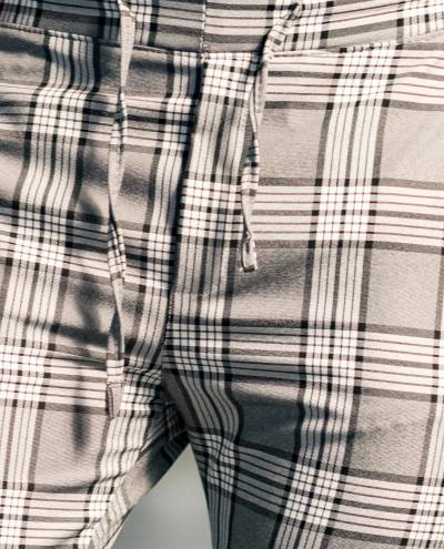 Gray Patterned Pants Jerone