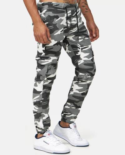 White Camo Cargo Pants Jerone