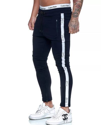 Jacob Navy Pants With Side Stripe Jerone