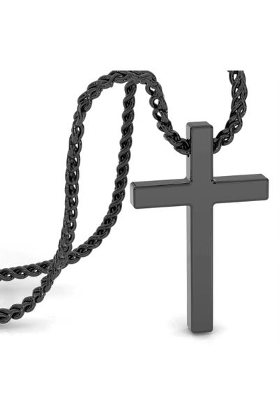 Lord Necklace Stainless Steel Black Serasar