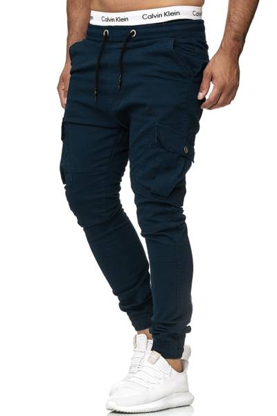 Linus Pants Navy Elastic Street Jerone