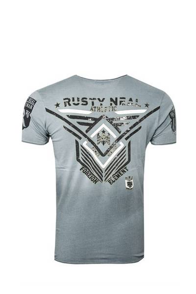 Athletic Power T-Shirt Gray Rusty Neal Athletic Power T-Shirt Gray Rusty Neal