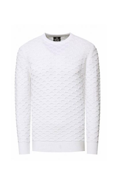 White Structured Light Knit Rusty Neal