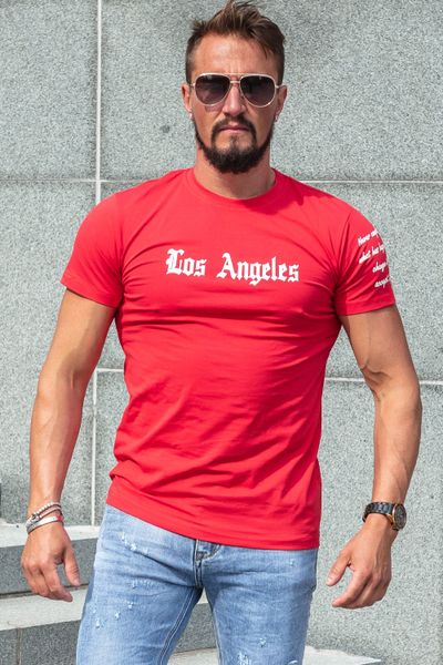 Maglietta flessibile rossa Los Angeles Jerone