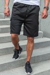 Pantaloncini da college neri da uomo