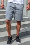 Pantaloncini college grigi con tasche con cerniera