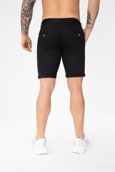 Pantaloncini neri elastici da uomo, più eleganti JERONE