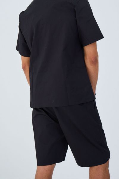 Pantaloncini elasticizzati neri AARHON