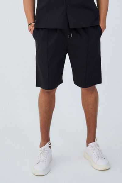 Pantaloncini elasticizzati neri AARHON
