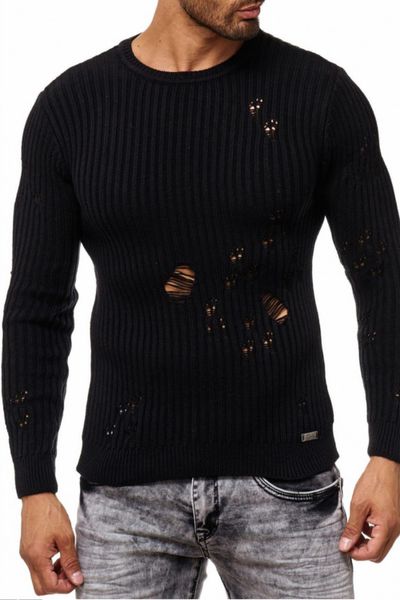 Maglia Strappata Nera Rusty Neal Maglia Strappata Nera Rusty Neal
