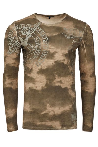 Maglia a maniche lunghe stile militare Rusty Neal Maglia a maniche lunghe stile militare Rusty Neal