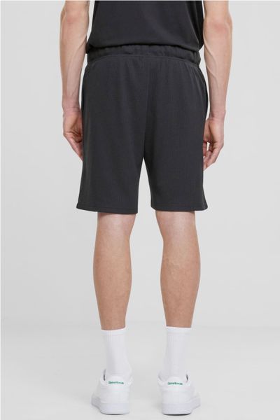 Pantaloncini neri con superficie a cialda URBAN CLASSICS