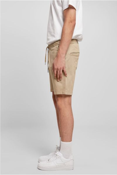 Pantaloncini elasticizzati twill beige URBAN CLASSICS