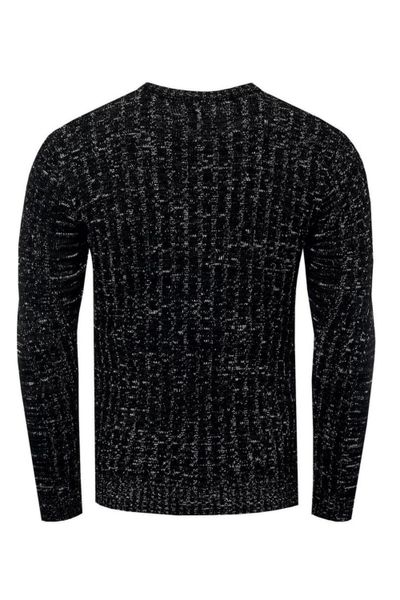 Maglione nero mélange Rusty Neal