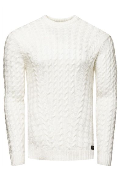 Maglione bianco lucido Rusty Neal