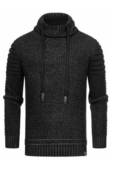 Maglione nero con collo alto RUSTY NEAL