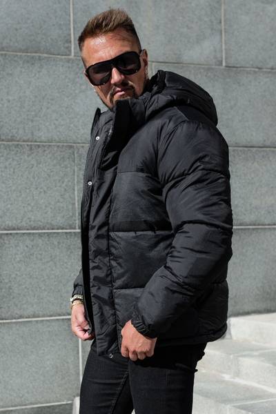 Giacca nera Union Puffer Jack & Jones