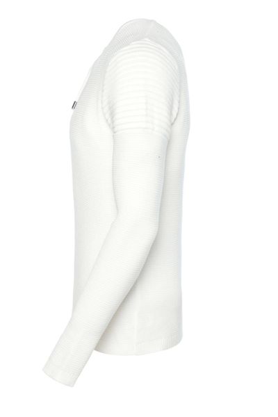 Maglione leggero bianco elastico da uomo Carisma