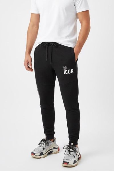 Pantaloni felpati neri Icon JERONE