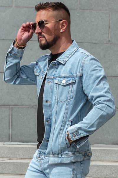Giacca di jeans blu JACK&JONES
