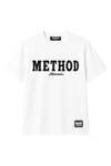 Method T-shirt bianca con strass JERONE