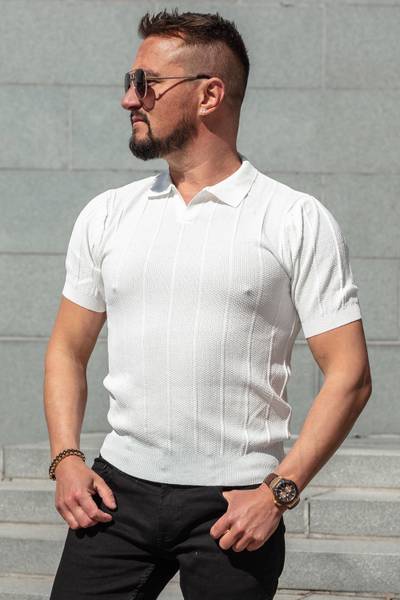 Maglia leggera a maniche corte strutturata JERONE