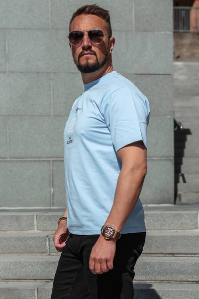 T-shirt larga blu Gisell JERONE