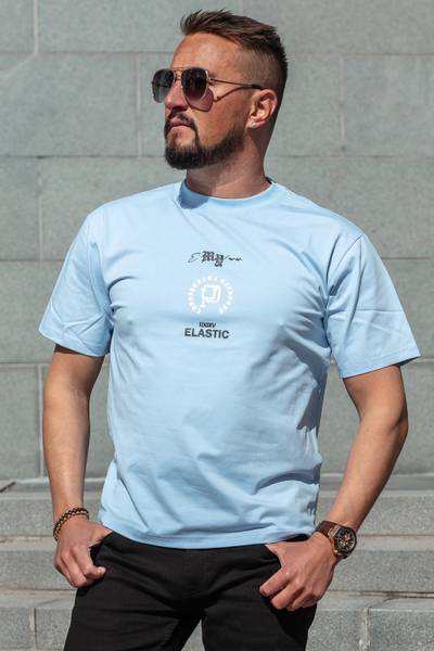 T-shirt larga blu Gisell JERONE