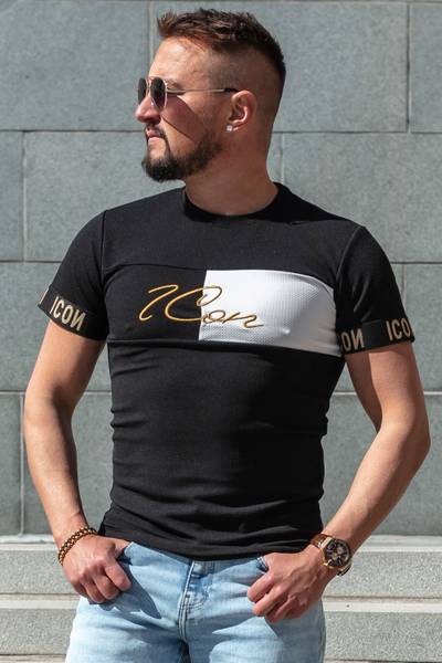 Marc T-shirt strutturata nera JERONE