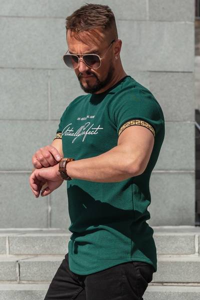 T-shirt strutturata verde Jules JERONE