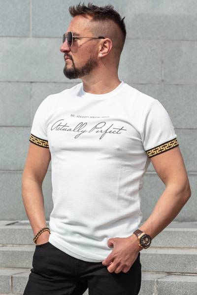 Jules T-shirt bianca strutturata JERONE