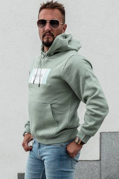 Hayato Felpa con cappuccio verde Jack&Jones