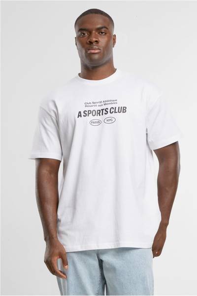 A Sportsclub Oversize Tee White MISTER TEE
