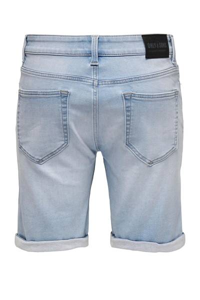 Pantaloncini elasticizzati azzurri chiari ONLY&SONS