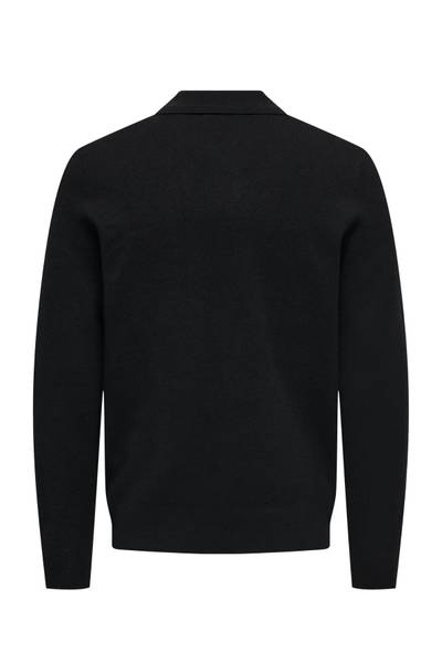 Cooper maglia con mezza zip nera ONLY&SONS Cooper maglia con mezza zip nera ONLY&SONS