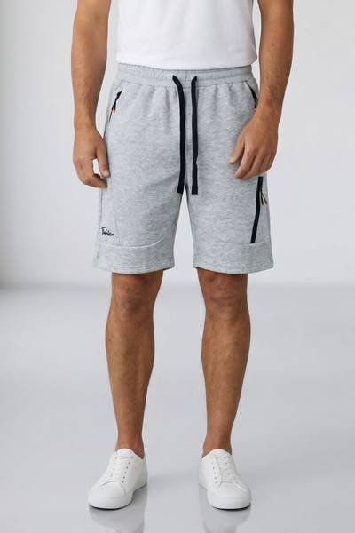 Pantaloncini leggeri grigi con tasche con cerniera JERONE Pantaloncini leggeri grigi con tasche con cerniera JERONE
