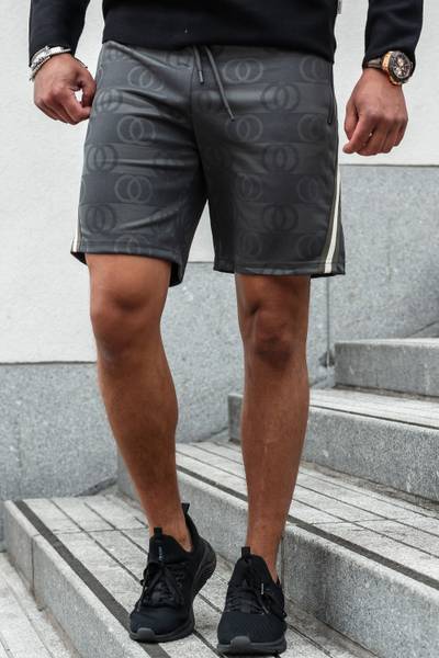 Dax Printed Gray Shorts JERONE Dax Printed Gray Shorts JERONE