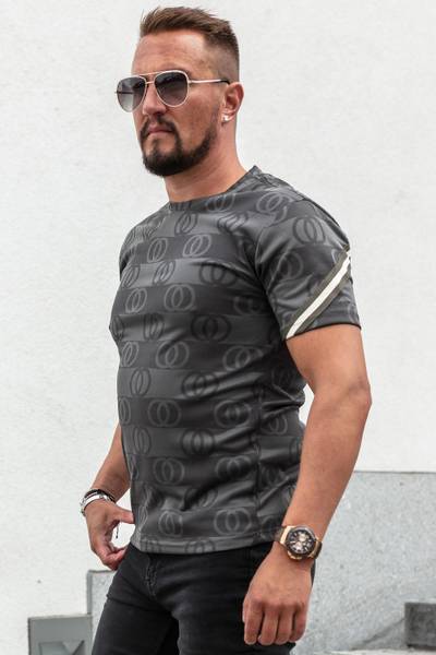 Dax Printed Gray T-Shirt JERONE Dax Printed Gray T-Shirt JERONE