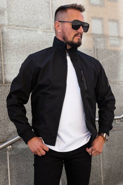Parker Softshell Bomber nero JACK&JONES