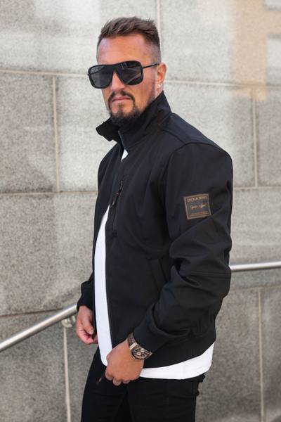Parker Softshell Bomber nero JACK&JONES