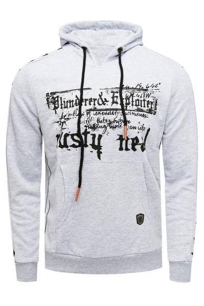Thunder Hoodie Gray Rusty Neal Thunder Hoodie Gray Rusty Neal